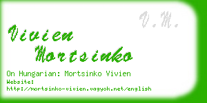 vivien mortsinko business card